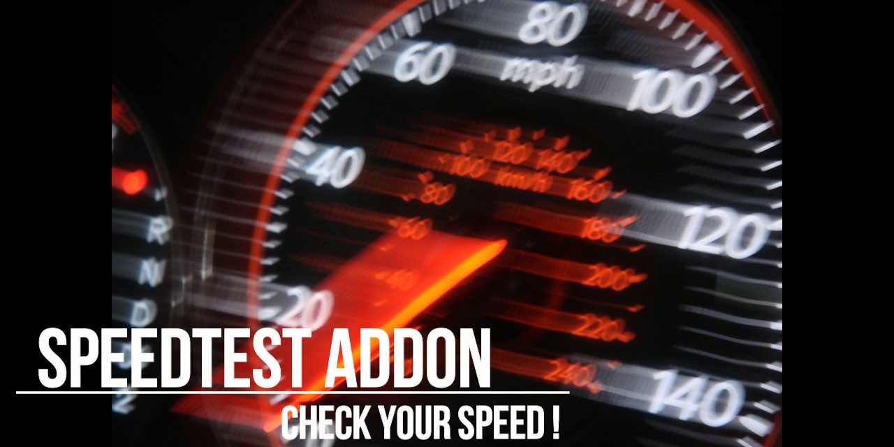 Speed ​​Test Addon - Kodi-də sürətinizi yoxlayın!