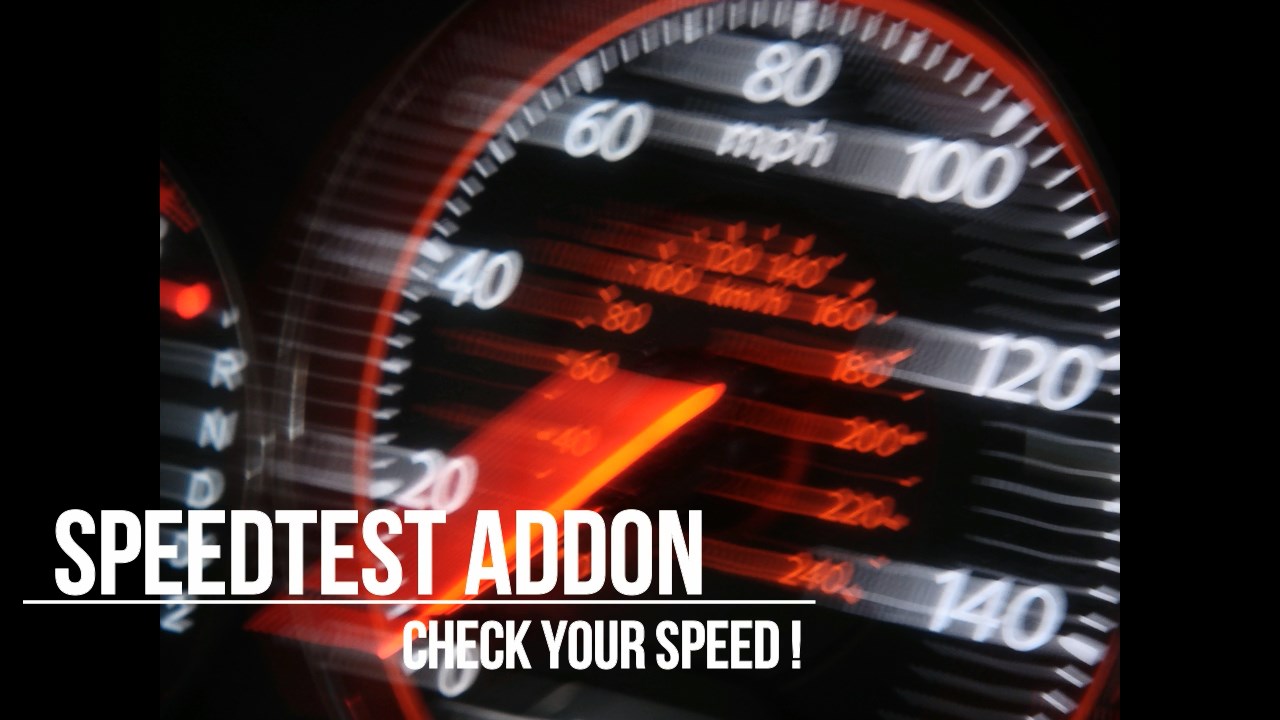 SPEED TEST ADDON - CHECK YOUR SPEED IN KODI ! - KodiMaster